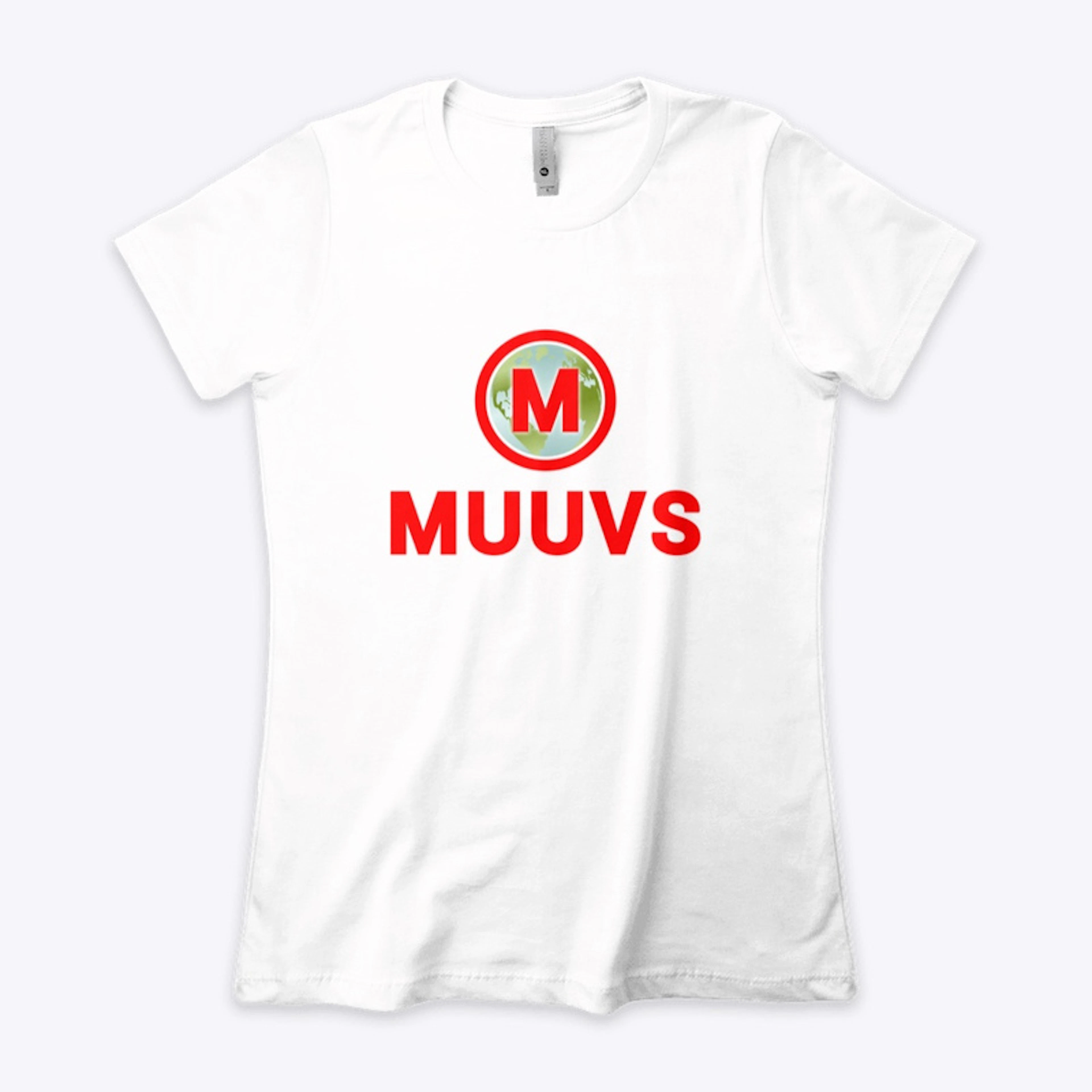 MUUVS Women's TEE (red logo)